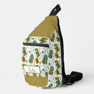 Personalisierter Dino-Mite-Schüler-Rückkehr-zur-Sc Crossbody Bag