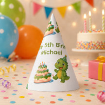 Personalisierter Dinosaurier 5. Geburtstag Papierh