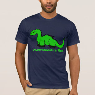 Personalisierter Dinosaurier-erwachsener T - Shirt