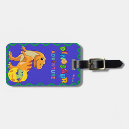 Personalisierter Dinosaurier Fracht-Tag Gepäckanhänger