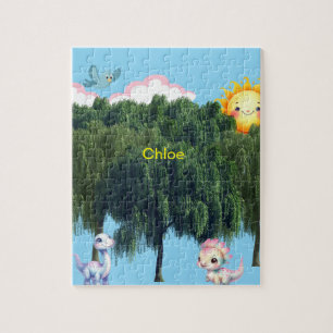 Personalisierter Dinosaurier für Kinder Puzzle