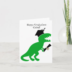 Personalisierter Dinosaurier Kindergarten Abschlus Karte