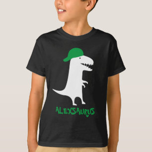 Personalisierter Dinosaurier Name Kid's T - Shirt