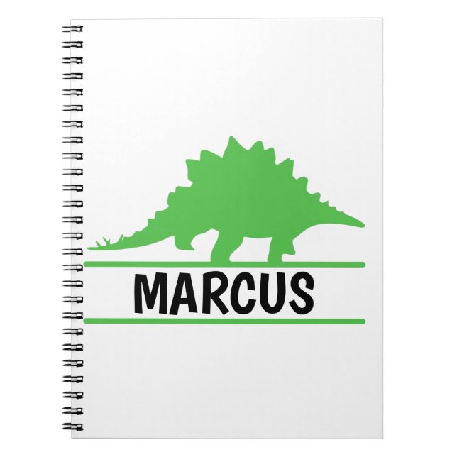 Personalisierter Dinosauriername Notizblock (Vorderseite)