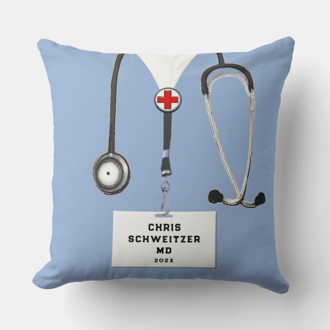 Personalisierter Doctor-Geschenkkissen Kissen (Vorderseite)
