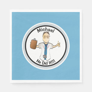 Personalisierter Doktor Krankenpfleger Abschluss f Serviette