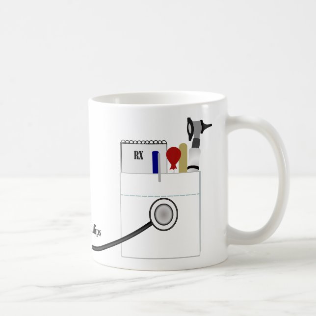 Personalisierter Doktor Mug Kaffeetasse (Rechts)