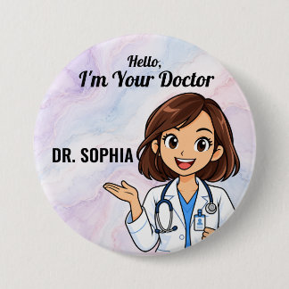 Personalisierter Doktortitel-Button Button