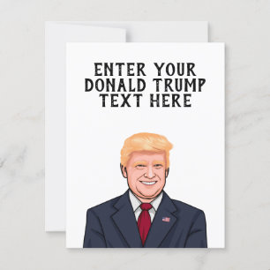 PERSONALISIERTER DONALD TRUMP KARTE