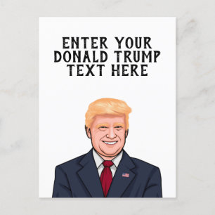 PERSONALISIERTER DONALD TRUMP POSTKARTE