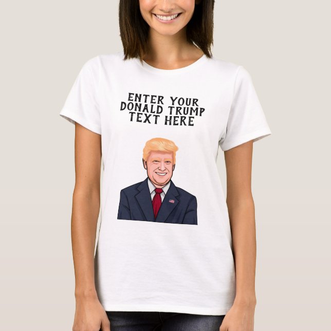 PERSONALISIERTER DONALD TRUMP T-Shirt (Vorderseite)