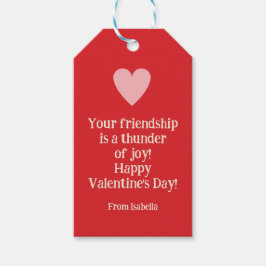 Personalisierter Donner Blitz und Herz Geschenkanhänger