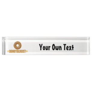 Personalisierter Donut Namensplakette