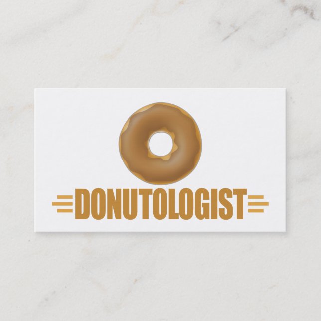 Personalisierter Donut Visitenkarte (Vorderseite)