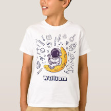 Personalisierter Doodle-Weltraum-Planeten-Back-to-