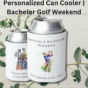 Personalisierter Dosenkühler   Bachelor Golf Weeke