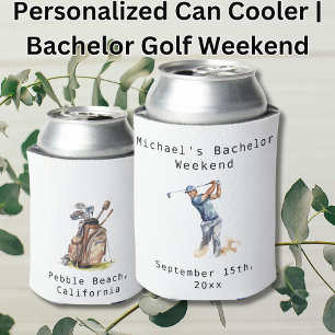 Personalisierter Dosenkühler   Bachelor Golf Weeke