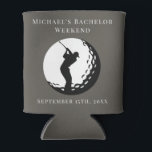 Personalisierter Dosenkühler | Bachelor Golf Weeke<br><div class="desc">Personalisierter Dosenkühler | Bachelor Golf Weekend Personalisiert Can Coolers sind die perfekte Erinnerung an Ihren besonderen Tag. Herzlich willkommen zu einer lustigen und unvergesslichen Junggesellen-Party! Fügen Sie diesem Design Ihre benutzerdefinierte Formulierung hinzu, indem Sie die "Diese Vorlage bearbeiten"-Felder auf der rechten Seite des Elements verwenden, oder klicken Sie auf die...</div>