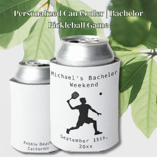 Personalisierter Dosenkühler Bachelor Pickleball
