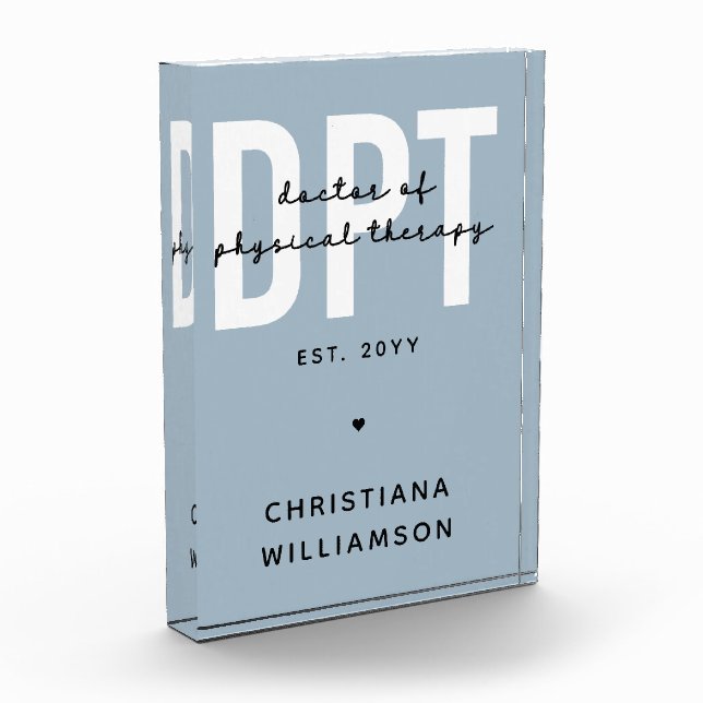 Personalisierter DPT Arzt für Physikalische Therap Fotoblock (Links)