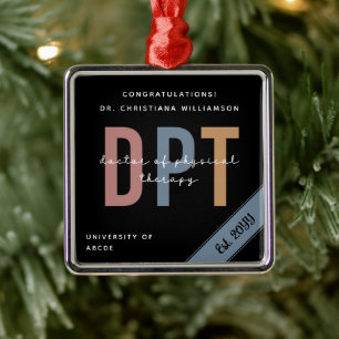 Personalisierter DPT Arzt für Physikalische Therap Ornament Aus Metall