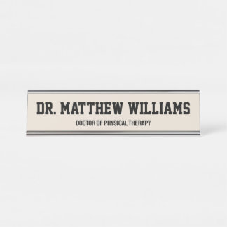 Personalisierter DPT Arzt für Physikalische Therap Schreibtischnamensplakette