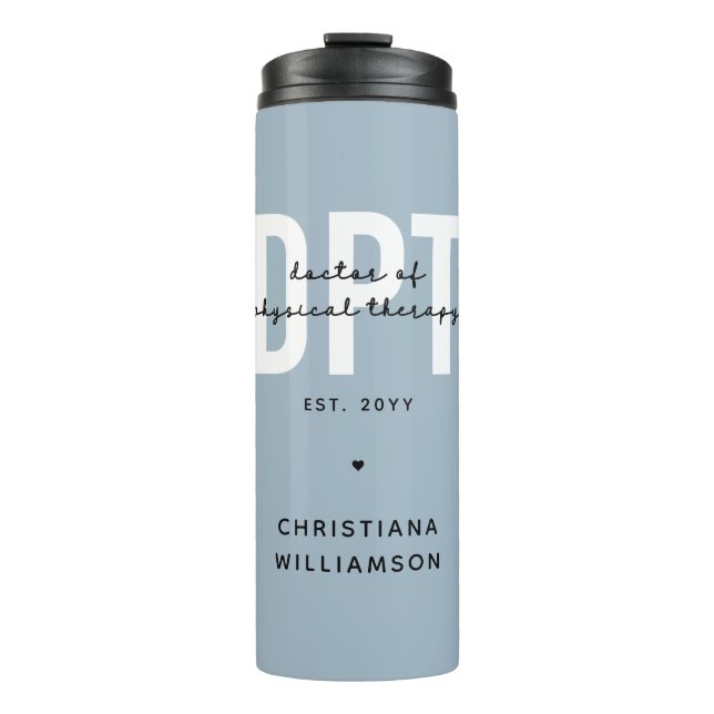 Personalisierter DPT Arzt für Physikalische Therap Thermosbecher (Vorderseite)