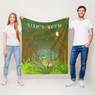 Personalisierter Drache und Freund Fleecedecke