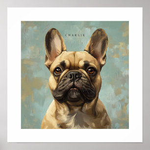Personalisierter Druck Französische Bulldogge Poster