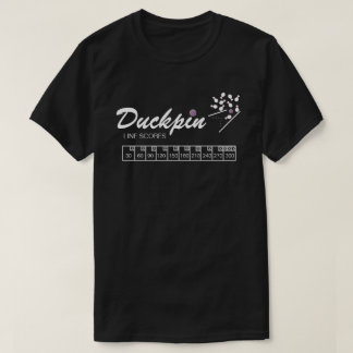 Personalisierter Duckpin Line Schwarzer T - Shirt