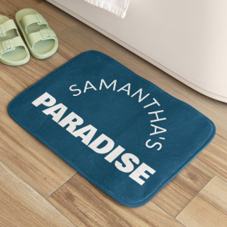 Personalisierter Dunkler Ozean Blue Bath Mat Badematte