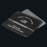 Personalisierter, dünner Silber-Line-Korrektur-Off Laptopschutzhülle<br><div class="desc">Personalisiert dünne Silber Linie Korrektor und Korrektur Abteilung Wertgutscheine Geschenke!</div>