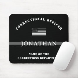 Personalisierter, dünner Silber-Line-Korrektur-Off Mousepad