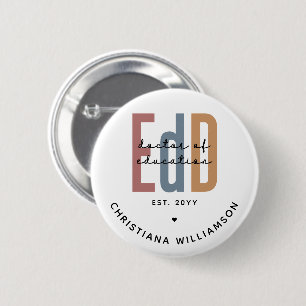 Personalisierter EdD-Doktor des Abschlusses Bildun Button