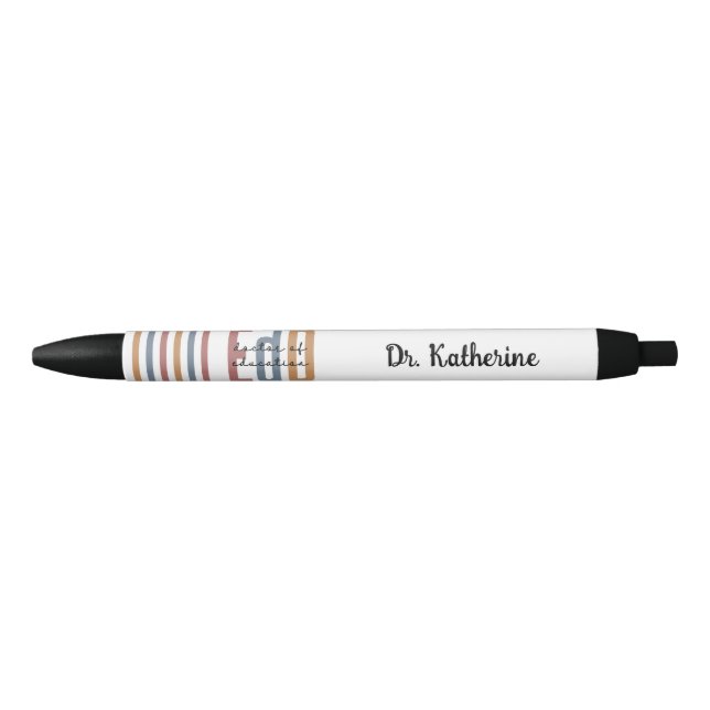 Personalisierter EdD-Doktor des Abschlusses Bildun Kugelschreiber (Vorderseite)