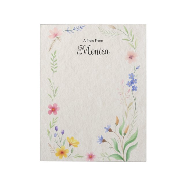 Personalisierter Editor Notizblock (Rotiert)