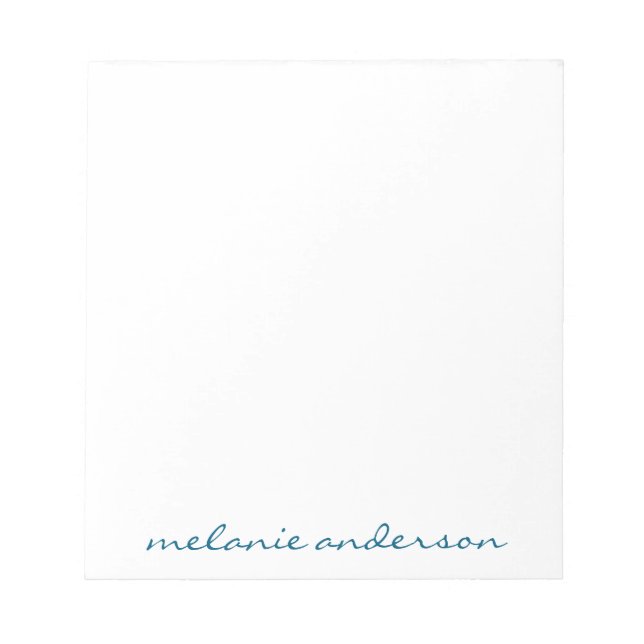 Personalisierter Editor Skriptname Feminine-Gesche Notizblock (Vorderseite)