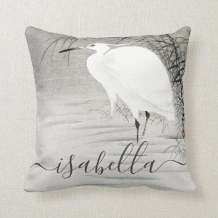 Personalisierter Egret Bird Kissen