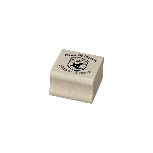 Personalisierter "Ehren-Dachs"-Stempel  Gummistempel (Stempel)