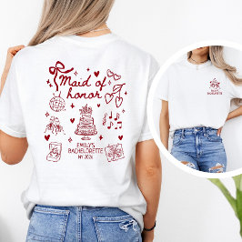 Personalisierter Ehrenjungfer Champagner Toast T-Shirt