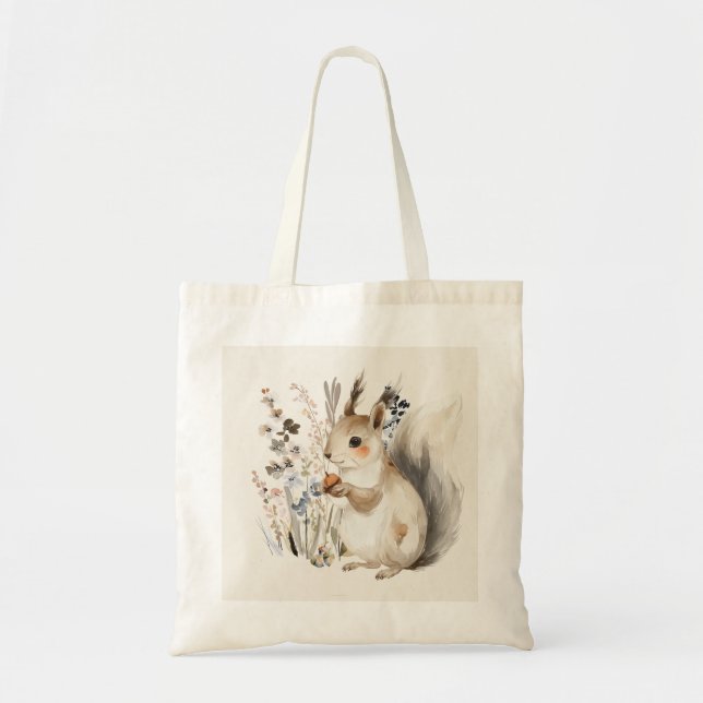 Personalisierter Eichhörnchen-Schatz-Tote Tragetasche (Vorne)