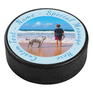 Personalisierter eigener Foto Hockey Puck