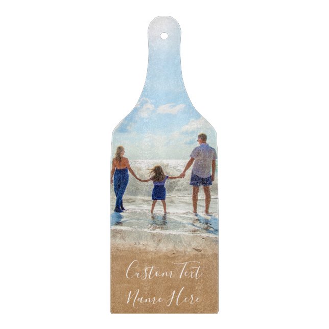 Personalisierter eigener Foto-Zuschnitt Schneidebrett (Vorderseite)