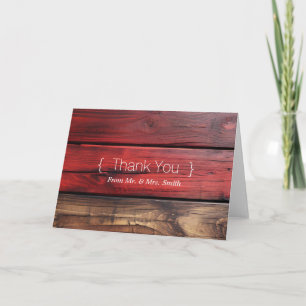 Personalisierter einfacher eleganter Holz-Dankesch Dankeskarte