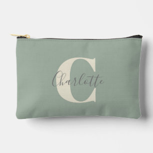 Personalisierter einfacher Monogramm-Name Sage sti Zubehörtasche