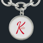 personalisierter einfacher Name in Monogramm   Armband<br><div class="desc">design</div>