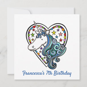 Personalisierter Einhorn-Kindergeburtstag