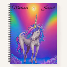 Personalisierter Einhorn Regenbogen