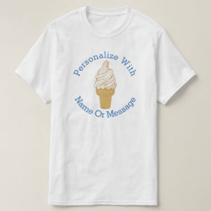 PERSONALISIERTER Eiscreme-Kegel T-Shirt