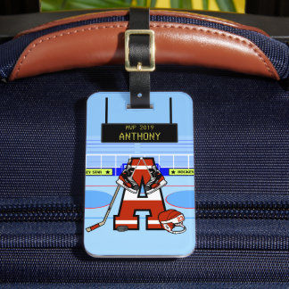 Personalisierter Eishockey Gepäckanhänger